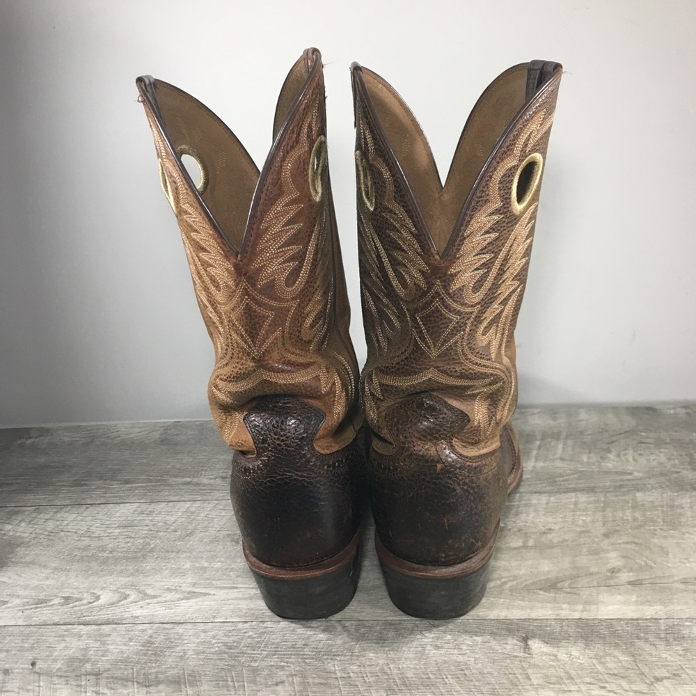 Ariat 10002227 Heritage Roughstock Western Leather Buckaroo Cowboy Mens Boots 14 - Picture 7 of 12
